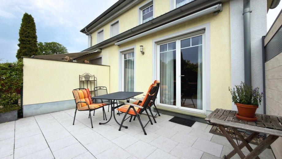 Terrasse Doppelhaush�lfte Schwerte