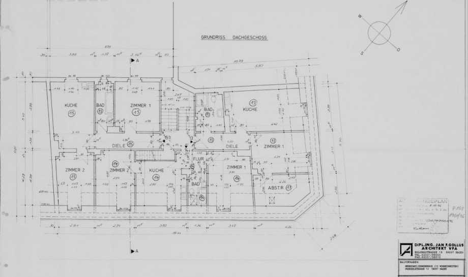 Grundriss Whg. 15 Dachgeschosswohnung Hagen