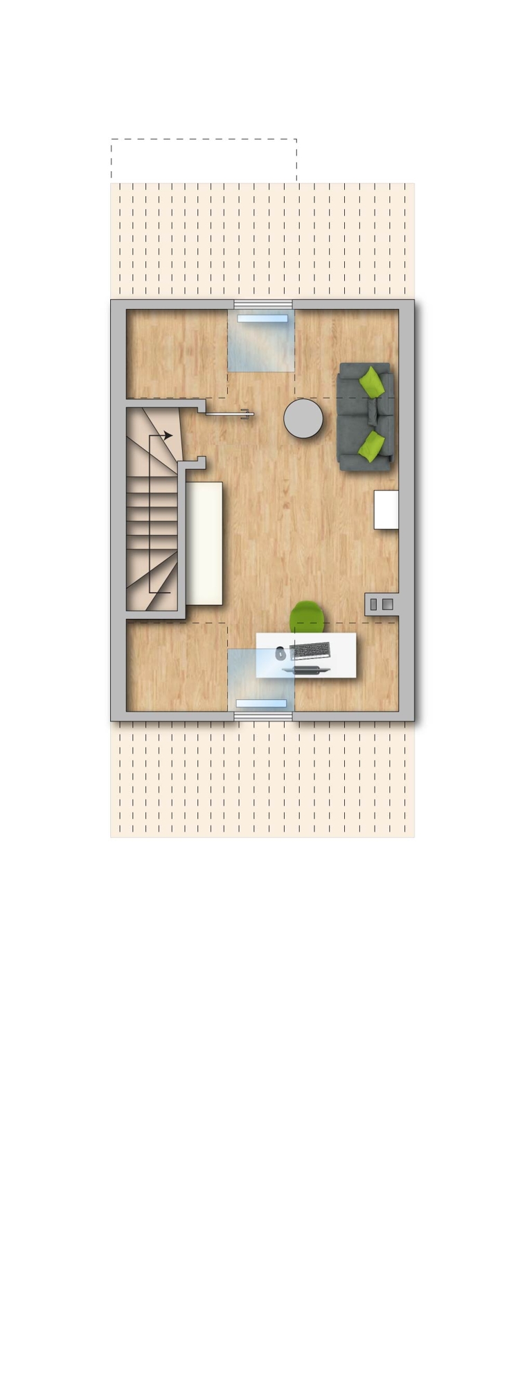 Dachgeschoss Reihenmittelhaus Schwerte